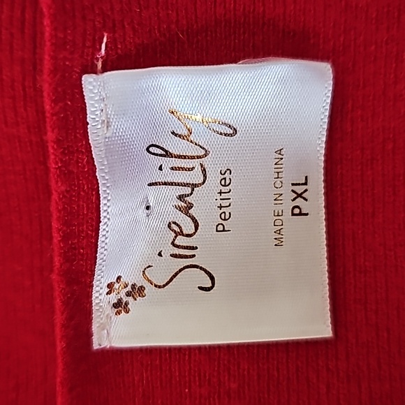 Siren Lily red with sequin embellishments knit sweater - Picture 7 of 8